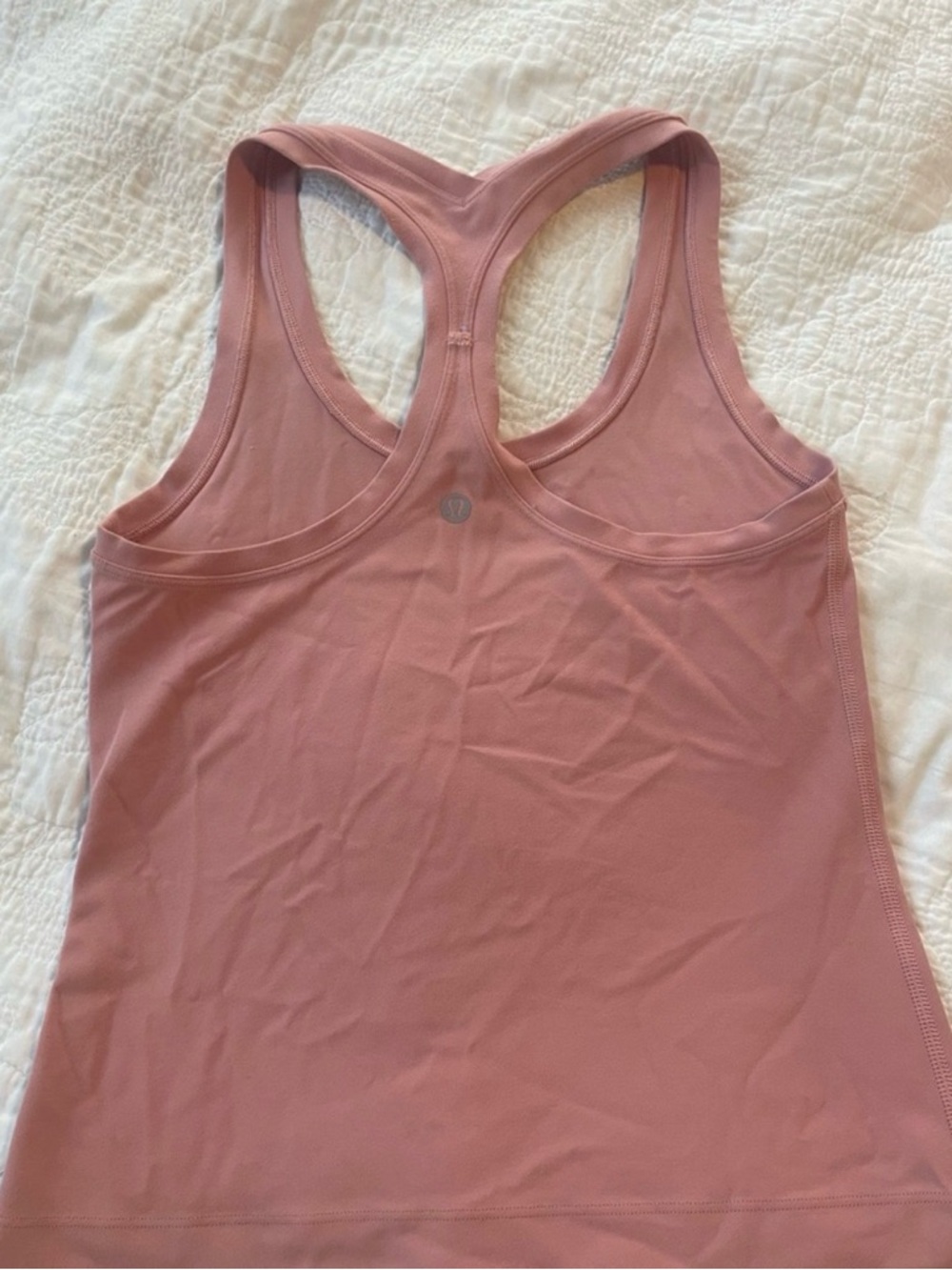 Lululemon Cool Racerback Tank Top Pink Puff Size:4 ✨only worn once ✨ - Picture 2 of 4